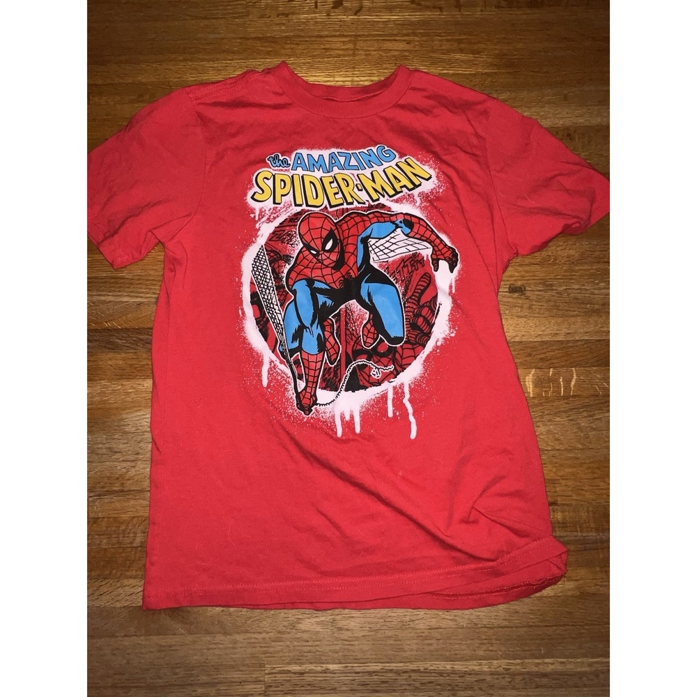 Marvel Boys‎ The Amazing Spiderman T-Shirt  Size Lg.